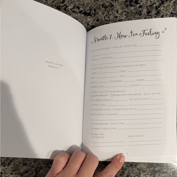 Blue and White Hospital Bracelet Baby Frame, Pregnancy Journal - Picture 3 of 3